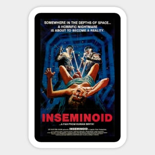 Classic Sci-Fi Horror Movie Poster - Inseminoid Sticker